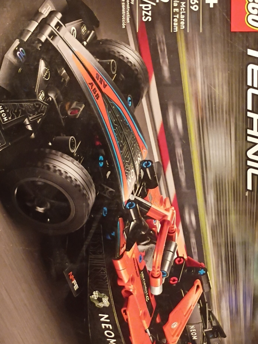 LEGO Technic Orange Racing Car Model - Orange